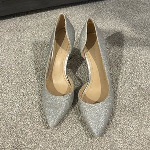 BGBG generation silver sparkle pumps size 8